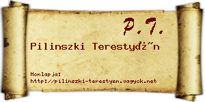 Pilinszki Terestyén névjegykártya